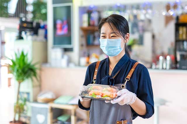 テイクアウトを行う飲食店のイメージ